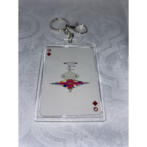 Louis Vuitton Murakami Monogram Playing Card - Queen Of Diamonds